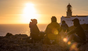 Sunset in Sagres at the end of the world