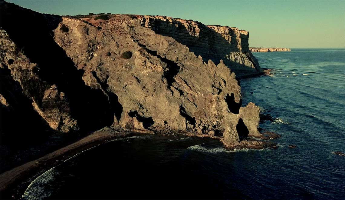 Rocha Negra cliff coast in the Algarve